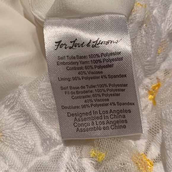 FOR LOVE AND LEMONS DAISY LACE MESH KNIT MINI SKIRT WITH RUNCHING FULLY LINED M - Picture 12 of 15